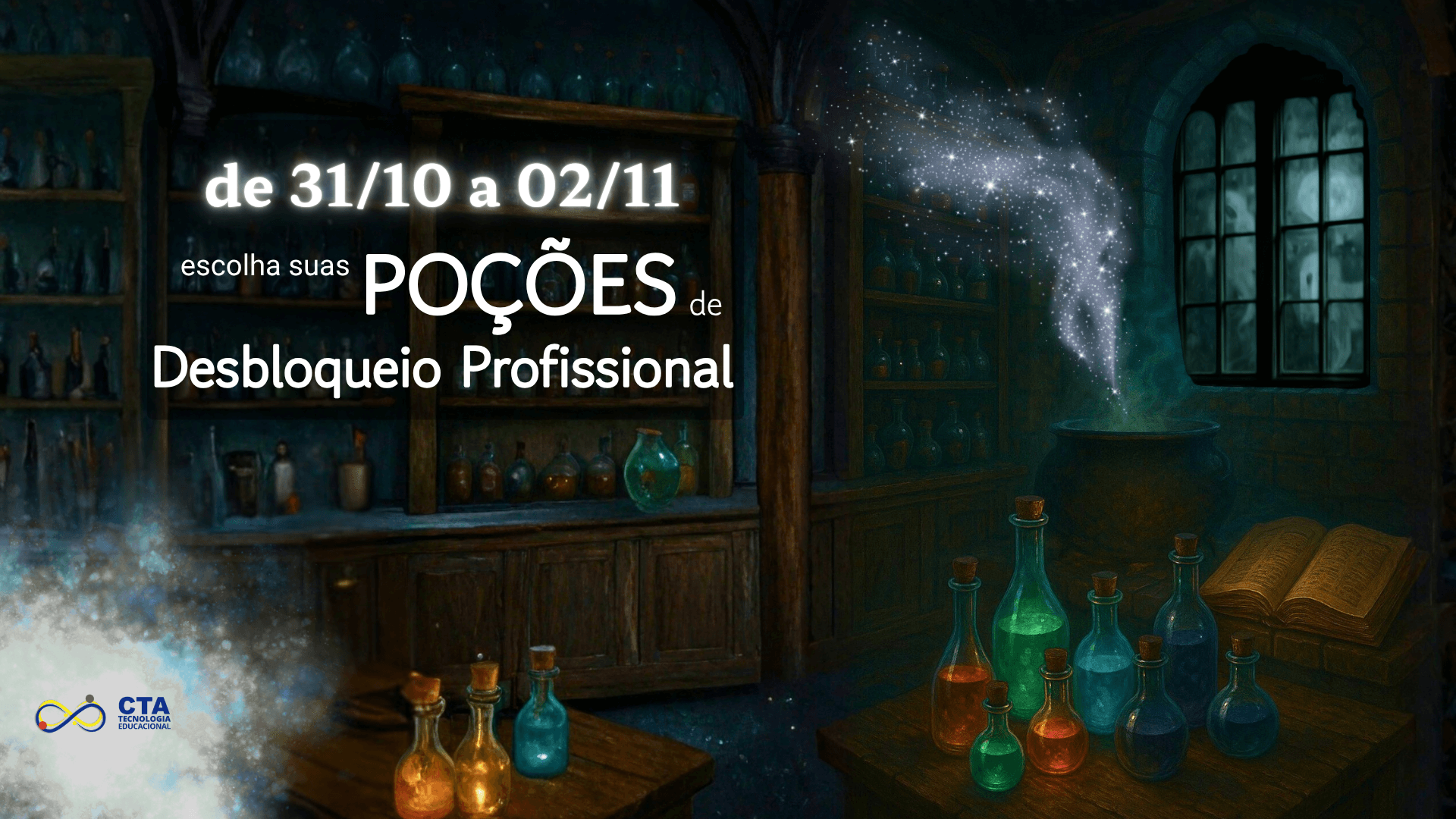 Escolha suas Poções de Desbloqueio Profissional 1 de 31/10 a 02/11: escolha suas poções de desbloqueio profissional
