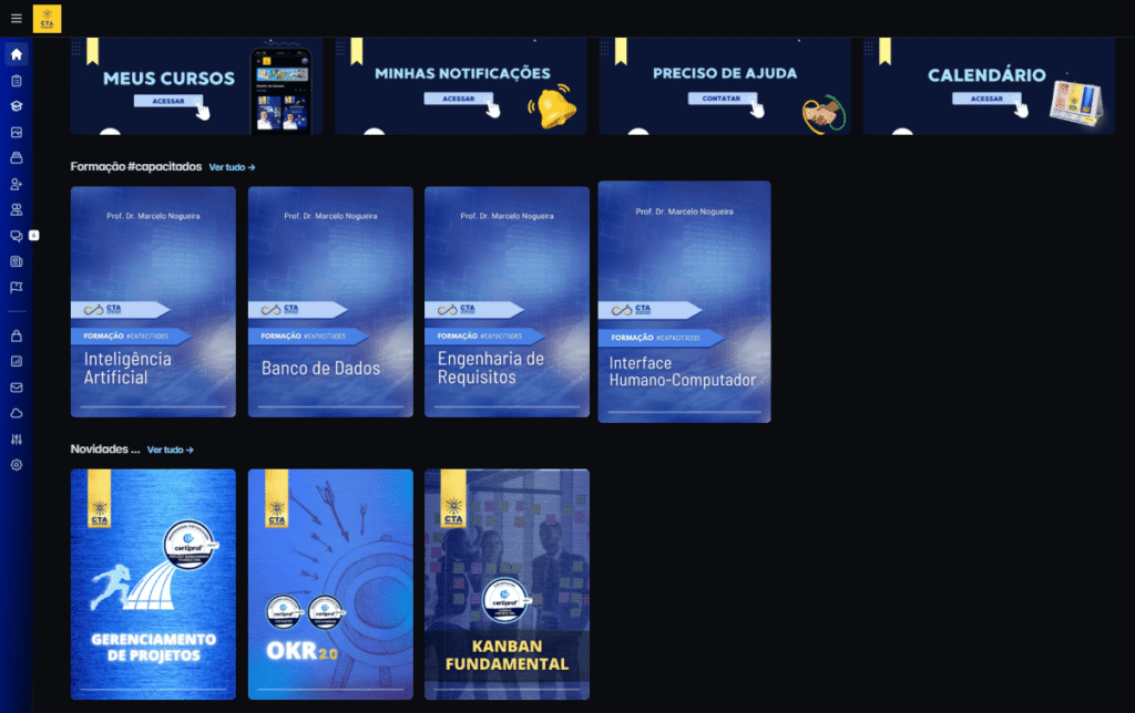 plataforma de ensino CTA